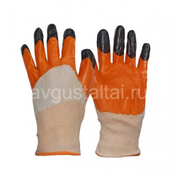 Перчатки нейлоновые облитые "Черные пальцы"