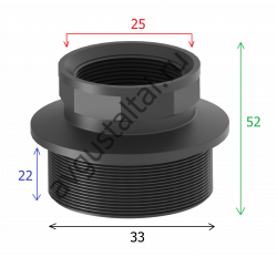 Ниппель переходной G1"хG3/4"