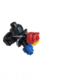 Корпус распылителя 3-х позиц. D22 F10 с гайками и распылителями Licheng (Китай)