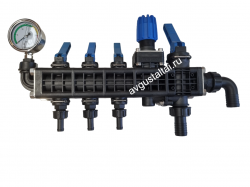 3-х секционный регулятор давления 160 л/мин с манометром Licheng (Китай)