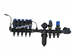 5-ти секционный регулятор давления с эл.клапанами,расходомером,датчиком давления Licheng (Китай)