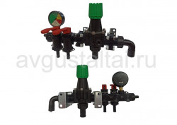2-х секционный регулятор давления с манометром