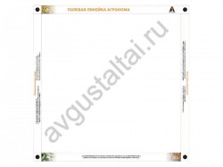 Полевая линейка 376х30 мм (1/10 м2) из ПВХ 3 мм