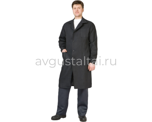 Халат черный мужской