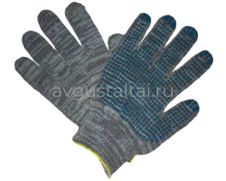 Перчатки х/б с ПВХ 10кл. 5-н. Графит
