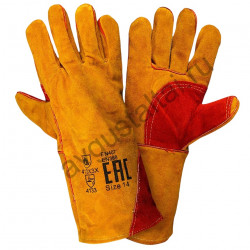 Краги спилковые пятипалые "Русские Львы" усиленные