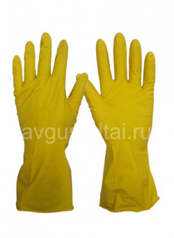 Перчатки хозяйственные латексные "L"