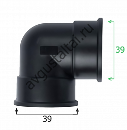 Фитинг 1"1/4 угловой 90°; Г-Г