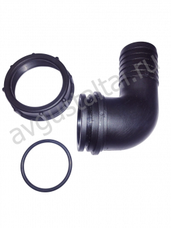 Фитинг угловой 3/4" D20 с накидной гайкой 3/4" и прокладкой Licheng (Китай)