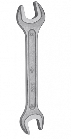 Ключ 2-х сторонний 19*22 Ц15.хр.