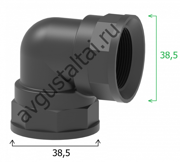 Фитинг угловой 90 F-F 1"1/4