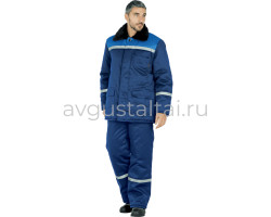 Куртка МЕТЕЛИЦА утепленная, т/синий-василек 